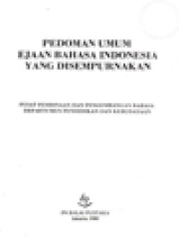 Image of Pedoman Umum Ejaan Bahasa Indonesia Yang Sempurnakan