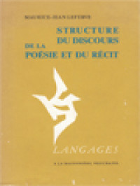 Image of Structure Du Discours De La Poésie Et Du Récit