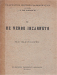 Image of De Verbo Incarnato: Pro Manuscripto