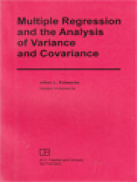 Image of Multiple Regression And The Analysis Of Variance And Covariance