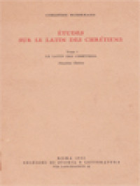 Image of Études Sur Le Latin Des Chrétiens I: Le Latin Des Chrétiens