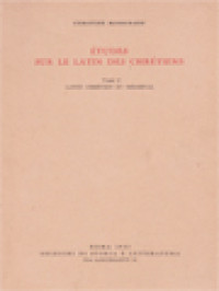 Image of Études Sur Le Latin Des Chrétiens II: Latin Chrétiens Et Médiéval