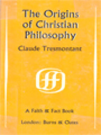 Image of The Origins Of Christian Philosophy