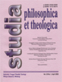Image of Studia Philosophica Et Theologica: Michael Foucault: Sejarawan Spesifikasi Masa Kini; Peran Maria Sebagai Bunda Dan Guru Imamat Dalam Pembinaan Imam Di Era Revolusi 4.0; Cintakasih Pastoral Sebagai Jiwa Spiritualitas Imam Menurut Pastores Dabovobis; Kelola Bumi Peduli Ekologi Menurut Kej 1:28