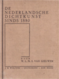 Image of De Nederlandsche Dichtkunst Sinds 1880