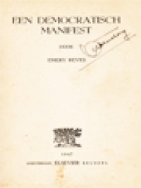 Image of Een Democratisch Manifest