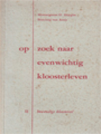 Image of Op Zoek Naar Evenwichtig Kloosterleven II: Inwendige Kloostercel