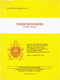 Image of Verbum Domini (Sabda Tuhan): Anjuran Apostolik Pasca-Sinode Bapa Suci Paus Benediktus XVI Kepada Para Uskup, Klerus, Para Religius Dan Umat Beriman Mengenai Sabda Allah Dalam Kehidupan Dan Misi Gereja