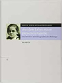 Image of Aus Dem Leben Einer Jüdischen Familie Und Weitere Autobiographische Beiträge