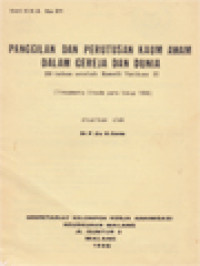 Image of Panggilan Dan Perutusan Kaum Awam Dalam Gereja Dan Dunia - 20 Tahun Setelah Konsili Vatikan II (Lineamenta Sinode Para Uskup 1986)