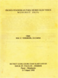 Proses Pendidikan Para Murid Oleh Yesus Menurut Injil (Retret Guru-Guru Dan Karyawan SMUK St. Paulus - Jember, Pacet - Mojokerto 5-7 Maret 1999)