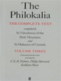 Image of The Philokalia: The Complete Text III (Compiled By St.Nikodimos Of The Holy Mountain And St. Makarios Of Corinth)