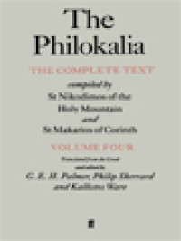 Image of The Philokalia: The Complete Text IV (Compiled By St.Nikodimos Of The Holy Mountain And St. Makarios Of Corinth)