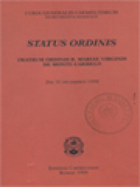 Image of Status Ordinis Fratrum B. Mariae Virginis De Monte Carmelo, Die 31 Decembris 1998