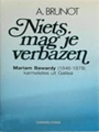 Image of Niets Mag Je Verbazen: Mariam Bawardy (1846-1878) Karmelietes Uit Galilea
