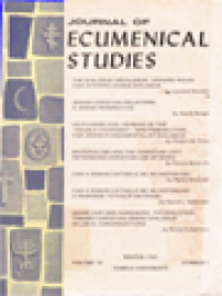 Image of Journal Of Ecumenical Studies (No. 1, Vol. 20 - 1983)