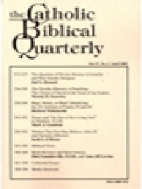 Image of The Catholic Biblical Quarterly
