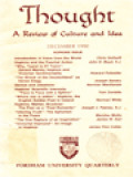Thought: A Review Of Culture And Idea