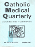 Catholic Medical Quarterly