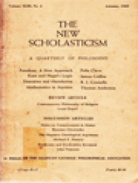 Image of The New Scholasticism