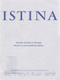 Istina - Donner Une Ame à L'Europe. Mission Et Responsabilité Des Églises. Giving A Soul To Europe. The Mission And Responsibility Of The Churches. - Vol. LII, No. 1-2, 2007