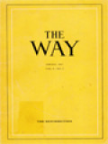 The Way Quarterly Review Of Christian Spirituality, Vol. 8, No. 2 - 1967