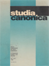 Image of Studia Canonica, Volume 20/2 - 1986