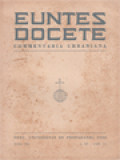 Euntes Docete: Commentaria Urbaniana, A. XIV, Fasc. 2-3 -1961