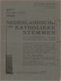 Image of Nederlandsche Katholieke Stemmen - 40ste Jaargang 1940
