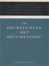 Image of Decreet Over Het Oecumenisme (IV)