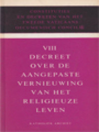 Image of Decreet Over De Aangepaste Vernieuwing Van Het Religieuze Leven (VIII)