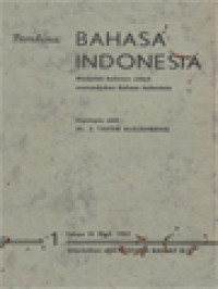 Image of Pembina Bahasa Indonesia. Madjalah Bulanan Untuk Memadjukan Bahasa Indonesia - Tahun IV - Juli 1951