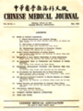 Chinese Medical Journal, Vol. 84, No. 5 - May 1965