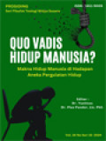 Quo Vadis Hidup Manusia? Makna Hidup Manusia Di Hadapan Aneka Pergulatan Hidup (33) / Yustinus, Pius Pandor (Editor); Automutilasi Dan Percobaan Bunuh Diri Sebagai Irregularitas Tahbisan Suci Menurut Kanon 1041, No. 5 (198-221)