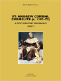 Image of St. Andrew Corsini, Carmelite (c. 1302-72) A Documentary Biography Part I