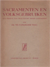 Image of Sacramenten En Volksgebruiken Een Proeve Van Practische Missie-Aanpassing