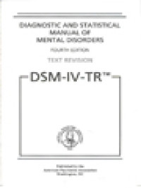 Image of Diagnostic And Statistical Manual Of Mental Disorders: DSM-IV-TR