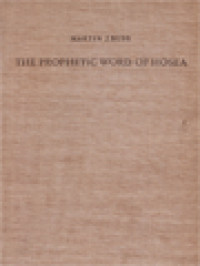 Image of The Prophetic Word Of Hosea: A Morphological Study