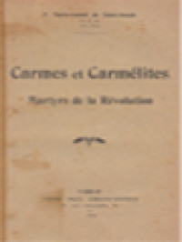 Image of Carmes Et Carmélites Martyrs De La Révolution