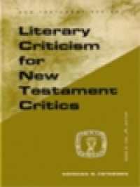 Image of Literary Criticism For New Testament Critics