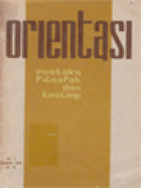 Image of Orientasi: Pustaka Filsafat Dan Teologi - 1970