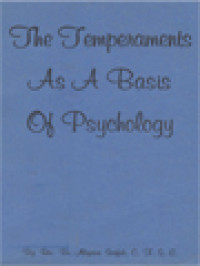 Image of The Temperaments As A Basis Of Psychology