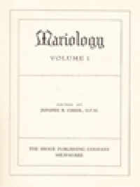 Image of Mariology I / Juniper B. Carol (Edited)