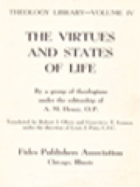 Image of Theology Library IV: The Virtues And States Of Life