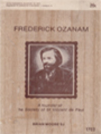 Image of Frederick Ozanam: A Founder Of The Society Of St. Vincent De Paul