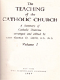 Image of The Teaching Of The Catholic Church: A Summary Of Catholic Doctrine I / George D. Smith (Edited)