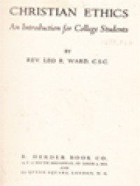 Image of Christian Ethics: An Introduction For College Students