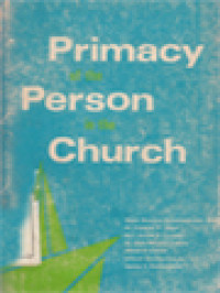 Image of Primacy Of The Person In The Church
