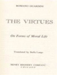 Image of The Virtues: On Forms Of Moral Life