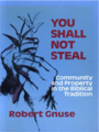 Image of You Shall Not Steal: Community And Property In The Biblical Tradition